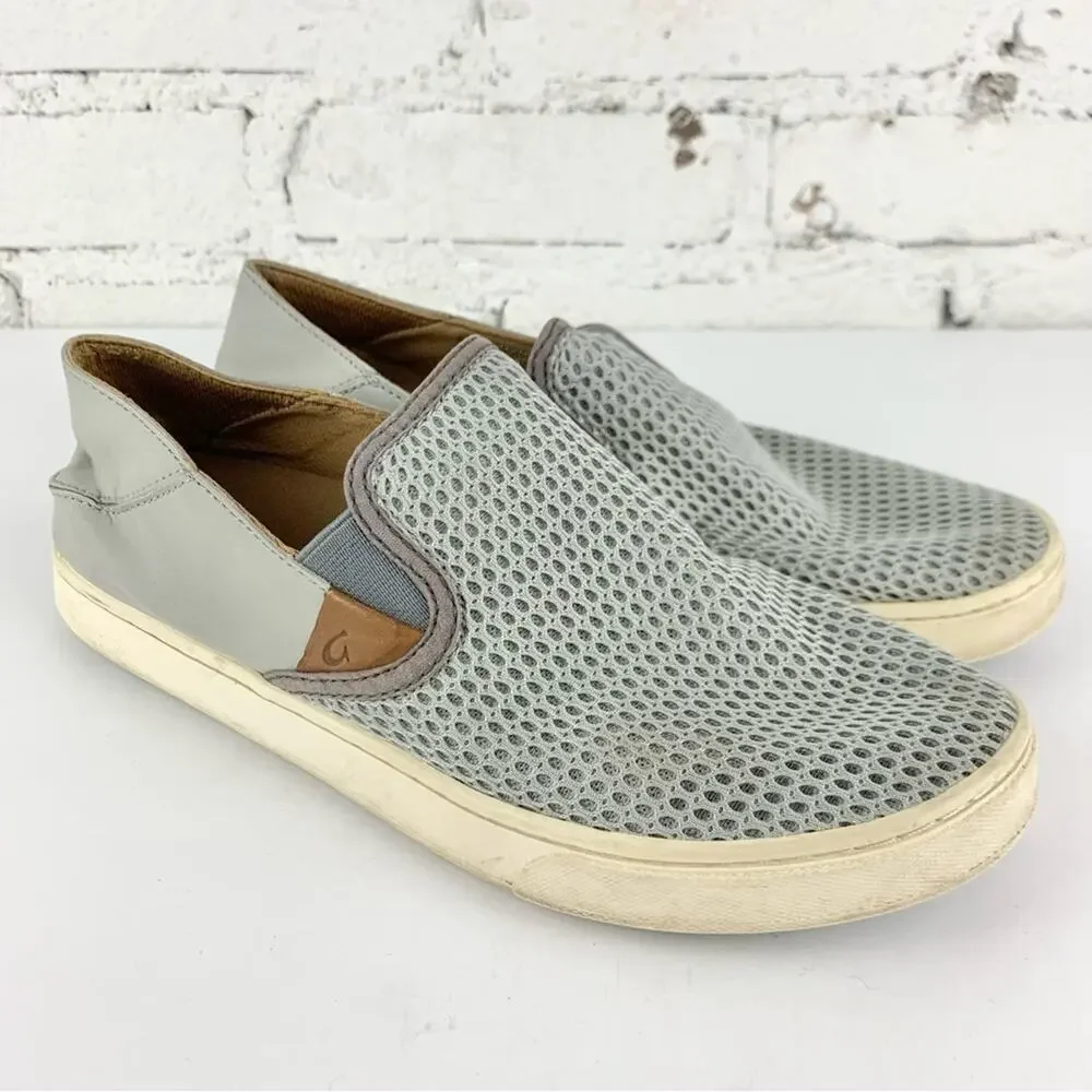 Olukai Pehuea Perforated Mesh Slip On Loafers Woman’s 9